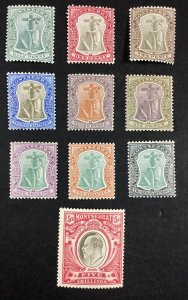 MOMEN: MONTSERRAT SG #24-33 1904-08 MINT OG LH £300 LOT #68045*