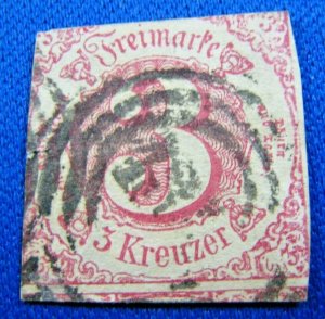 GERMANY - THURN & TAXIS 1862  -  SCOTT # 53   USED      (LL)