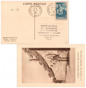 France 65c+1.10F French Infantrymen Monument Fund Semi-Postal 1939 Journee N'...