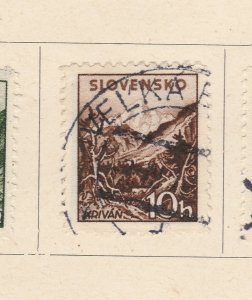 A5P57F200 Slovakia 1940-43 Wmk Cross Multiple 10h Perf 12 1/2 used