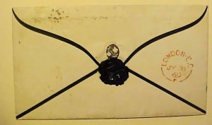 GREAT BRITAIN #72 CAT 35.00 EURO $525.00 KETFORD 1860 PARTIAL IMPRINT B/S LONDON