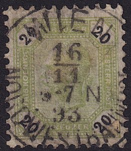 Austria - 1891 - Scott #66 - used - WIEN NORDWESTBAHNHOF pmk