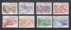 Nicaragua # 1608-1615, Agrarian Reform, CTO, 1/3 Cat.