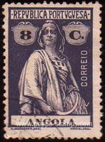 Angola SG#288 Used - 1914 8c.  - Ceres