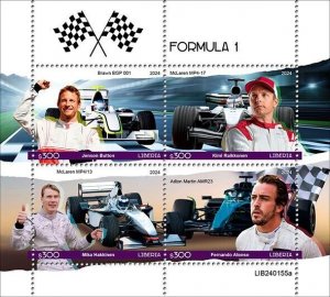 LIBERIA 2024 FORMULA  I SHEET MINT NH