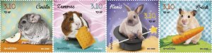 Croatia 2014 MNH Stamps Scott 898a-d Animals Rabbit Hamster