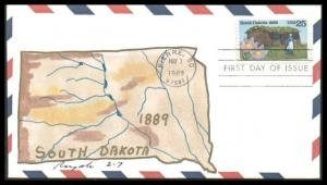 #2416 South Dakota Statehood Rogak FDC