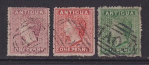 Antigua, Scott 2-4 (SG 5, 7-8), used