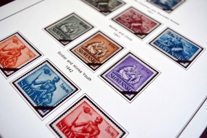 COLOR PRINTED SLOVAKIA 1939-2010 + 2011-2020 STAMP ALBUM PAGES (136 ill. pages)