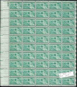 1005 Mint,OG,NH... Pane of 50... Brookman CV $14.00