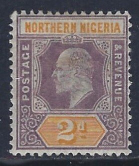 Northern Nigeria, Scott #12; 2p King Edward VII, Wmk 2, MH