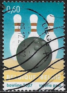 Belgium #2190 Used Stamp - Bowling Ball and Pins (b)