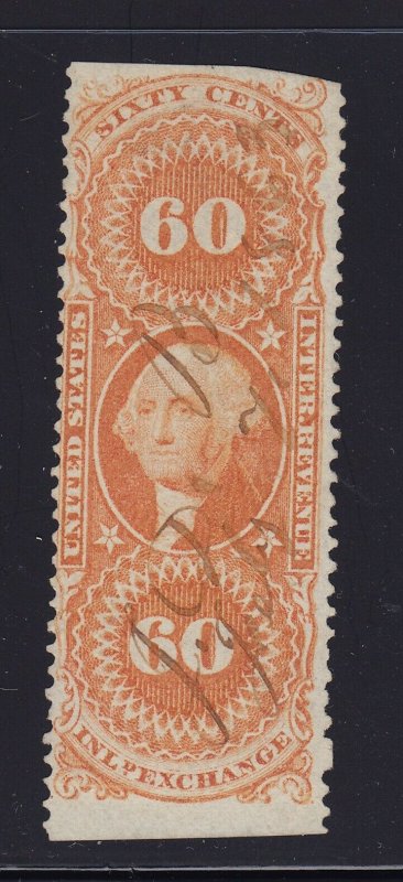 R64b F-VF used revenue neat cancel with nice color cv $ 85 ! see pic !