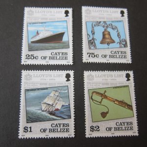 Belize 1984 Sc 10-13 set MNH