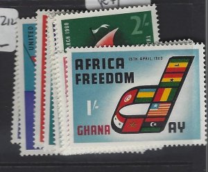 Ghana SG 234-44 MNH (5grw)