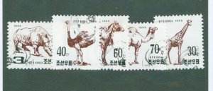 Korea 3498-3502 USED BIN $2.00