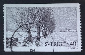 Sweden 1973  Scott 956 used - 40o,  Willows by Peter A Persson