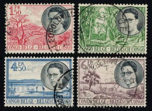 Belgian Congo Scott 290-297 Used.