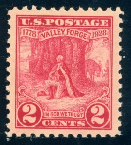 US Stamp #645 Valley Forge 2c - PSE CERT - XF-SUP 95 J - DOG - SMQ $95.00 