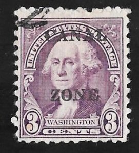 CANAL ZONE 115 3 cents George Washington Stamp used F