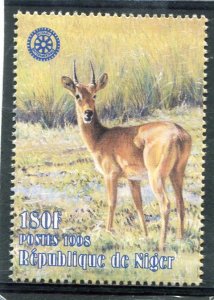 Niger 1998 DORCAS GAZELLE Rotary Emblem set 1v Perforated Mint (NH)