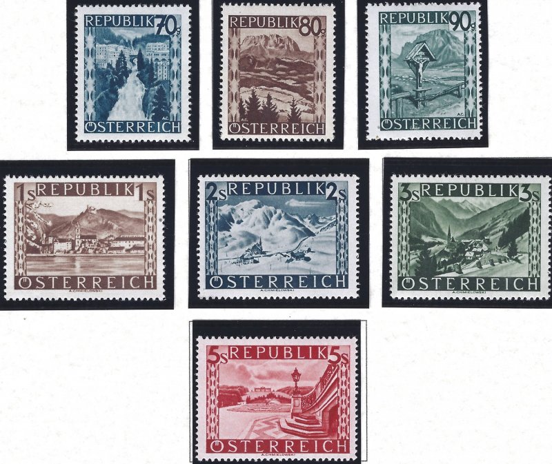 Austria #455-481, MNH