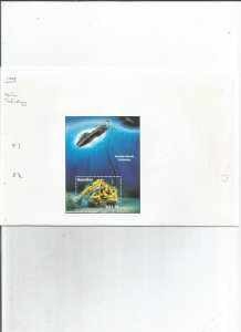 NAMIBIA - 1998 - Marine Technology - Perf Souv Sheet - Mint Light Hinged