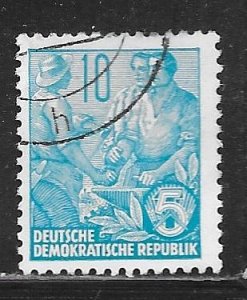 Germany DDR 227: 10pf Worker, peasant, intellectual, CTO, F-VF