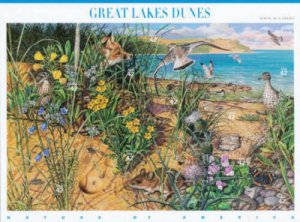 2008 42c Great Lakes Dunes, Nature of America, Sheet of 10 Scott 4352 Mint VF NH