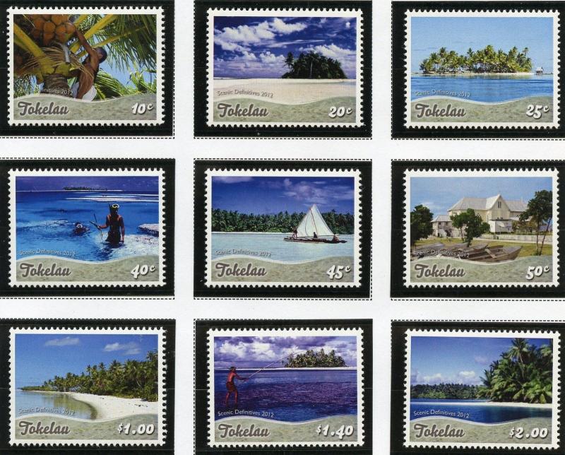 TOKELAU SELECTION OF 2012  ISSUES  MINT NH  AS SHOWN 