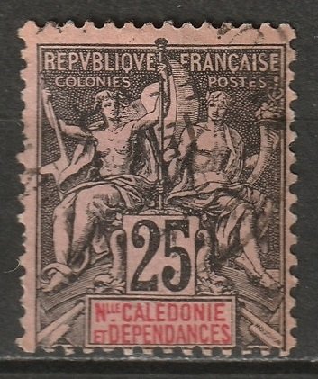 New Caledonia 1892 Sc 50 used