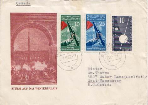 Germany D.D.R., First Day Cover, Space, Military Related