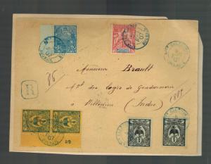 1907 Noumea New Caledonia Cover Front to India