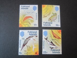 Falkland Islands 1984 Sc 412-15 bird set MNH