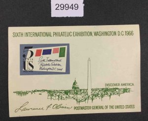 US STAMPS  #1311 Sixth International  Exhibition SHEET LOT #29949