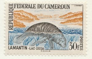 1962 Cameroon Stamp Animals African Manatee 30f MH* A28P18F27642-