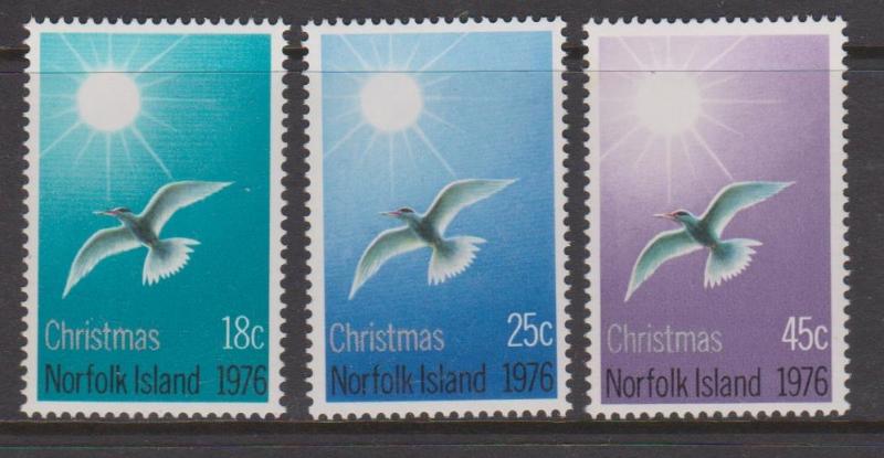 Norfolk Island 1976 Christmas Set Sc#198-200 MNH