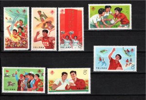 China, People's Republic 1975 MNH Sc 1232-8