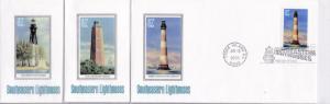 United States 2003 LIGHTHOUSES of the Southeast FDC (5) clean Color cachet