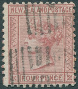 New Zealand 1878 4d maroon Perf 12x11½ SG182 used