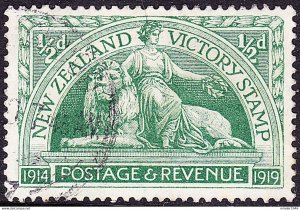 NEW ZEALAND 1920 ½d Green Victory SG453 FU