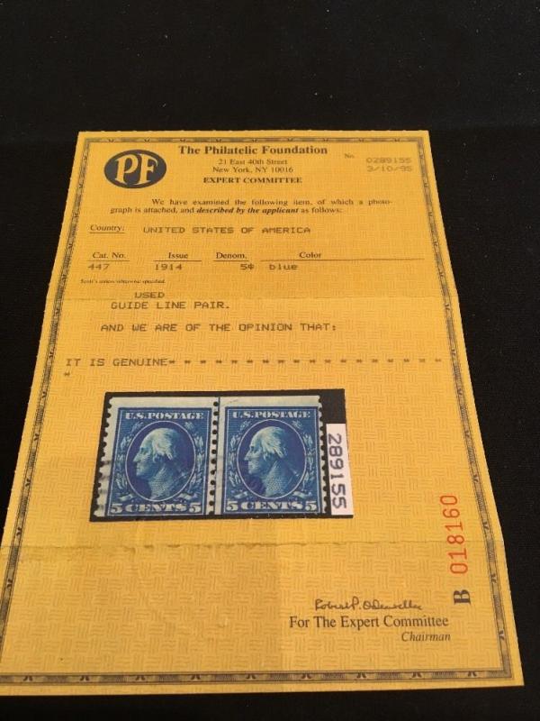 447 Used Guide Line Pair. PFC Catalog $950.00 Very Scarce. 