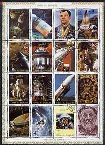 Umm Al Qiwain 1972 History of Space #1 sheetlet containin...