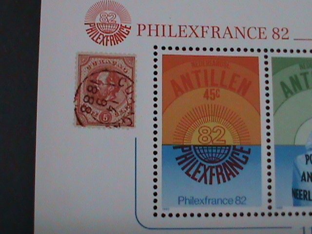 NETHELANDS-ANTILLEN  SC#484a PHILEXFRANCE'82 INTEL.STAMP SHOW -MNH S/S VF