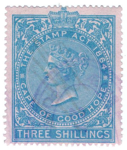 (I.B) Cape of Good Hope Revenue : Stamp Duty 3/- (1896)