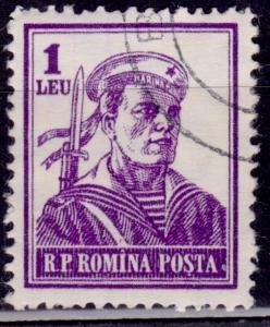 Romania, 1955, Sailor, 1L, sc#1030, used