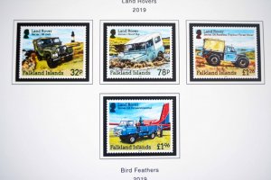 COLOR PRINTED FALKLAND ISLANDS 2011-2020 STAMP ALBUM PAGES (36 illustr. pages)