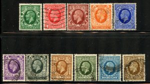 Great Britain #210-20, Used.