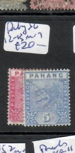 MALAYA PAHANG   (P1609B)  TIGER  2C, 5C  SG 12-3  MOG 