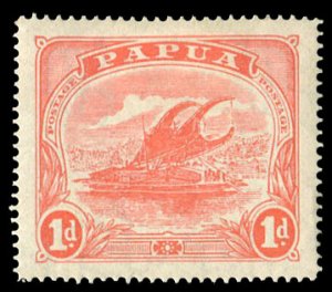 Papua New Guinea #59 Cat$18, 1915 1p light red, hinged